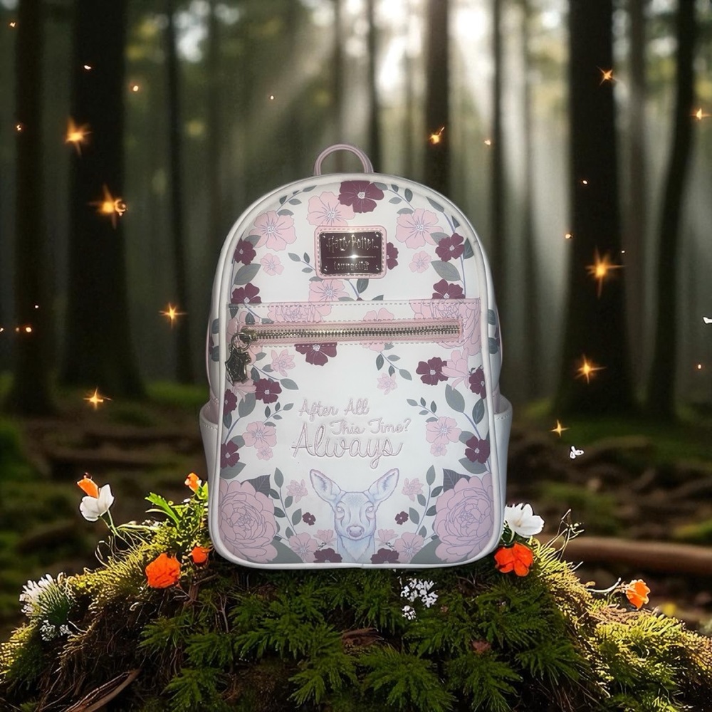 Loungefly Harry Potter Always Floral Mini Backpack Boxlunch Exclusive